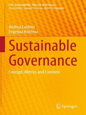 cover image of Sustainable Governance